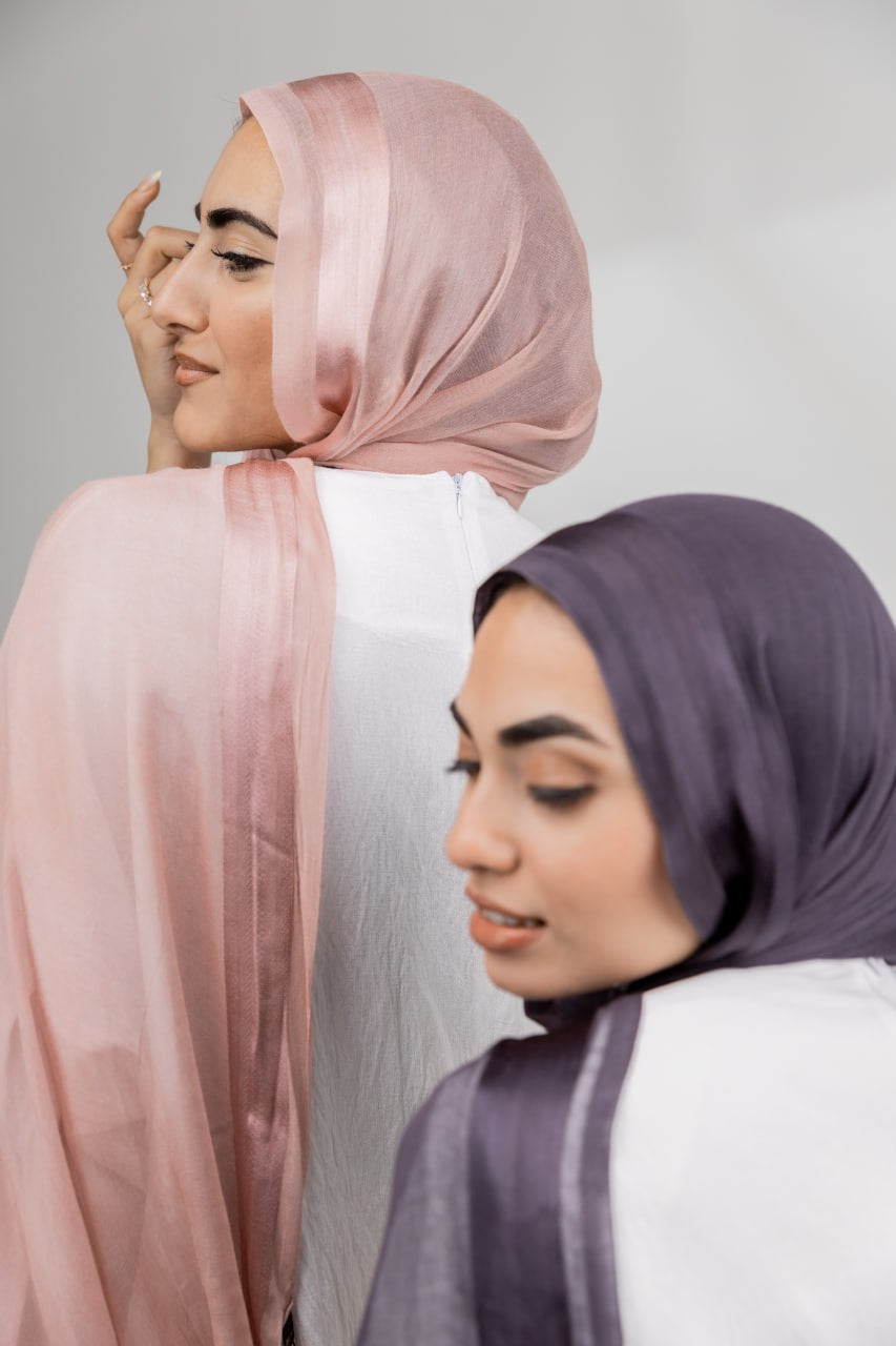 Satin Striped Hijab