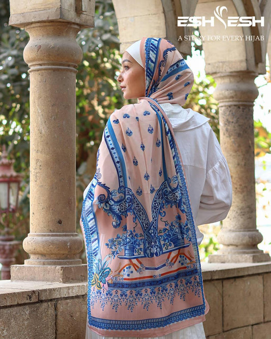 Printed Chiffon Scarf