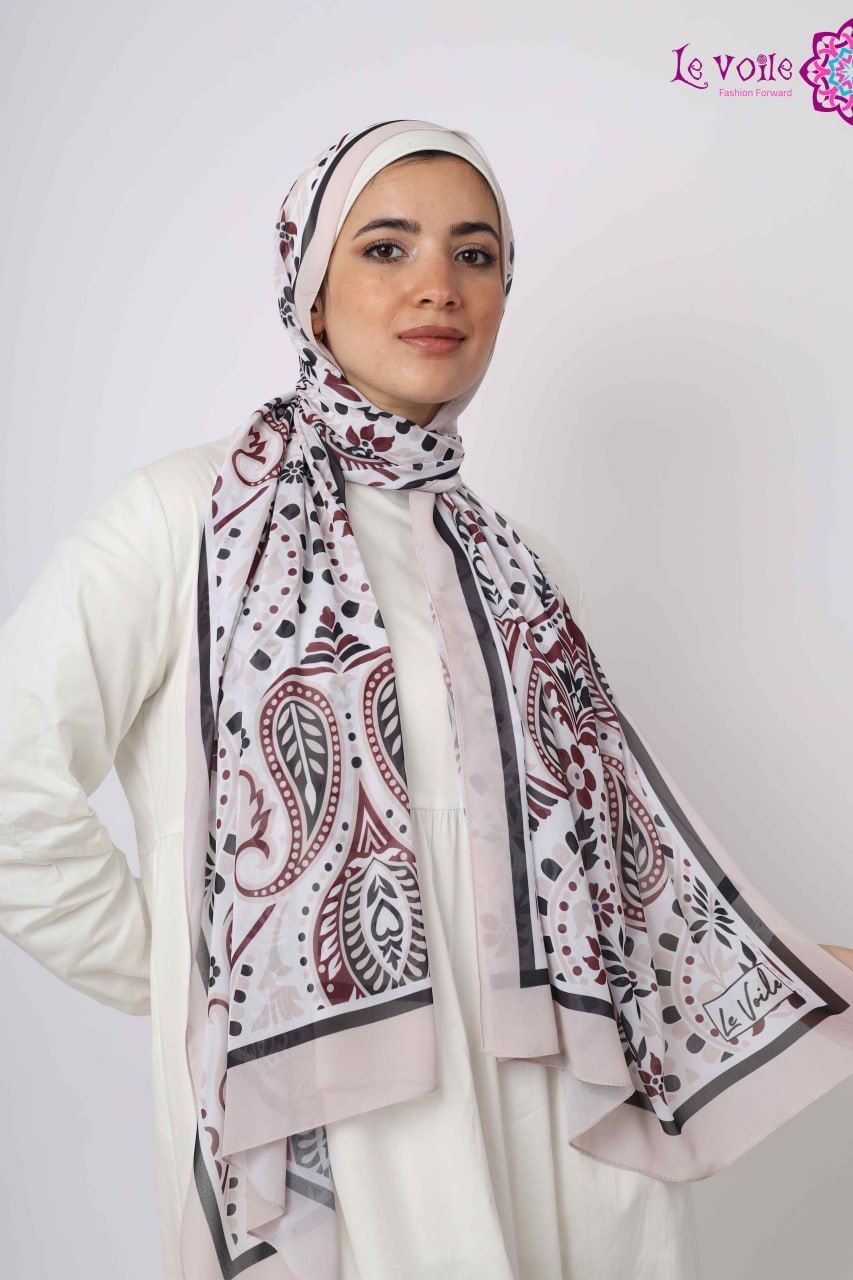 Printed Chiffon Scarf