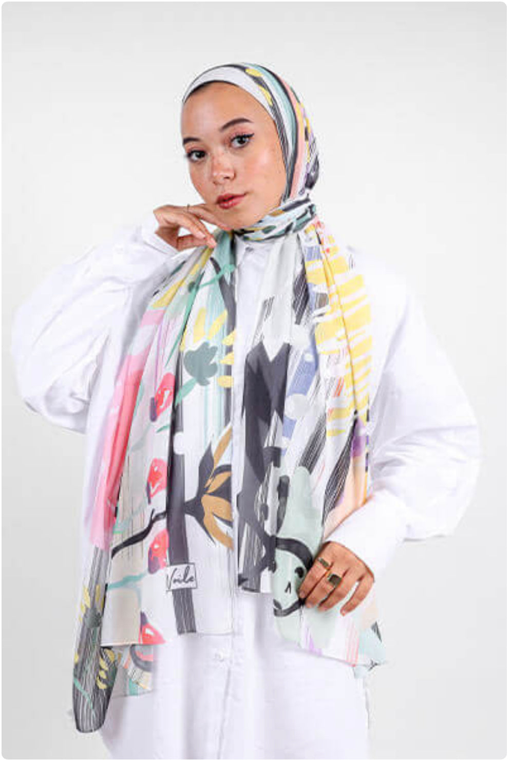 Printed Chiffon Scarf