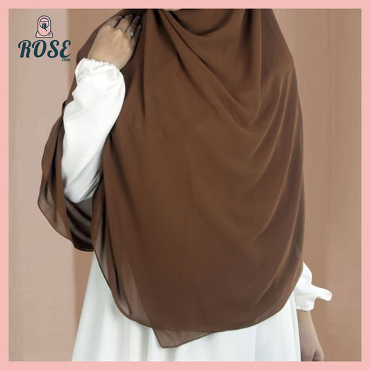 Brown Plain Malaysian hijab